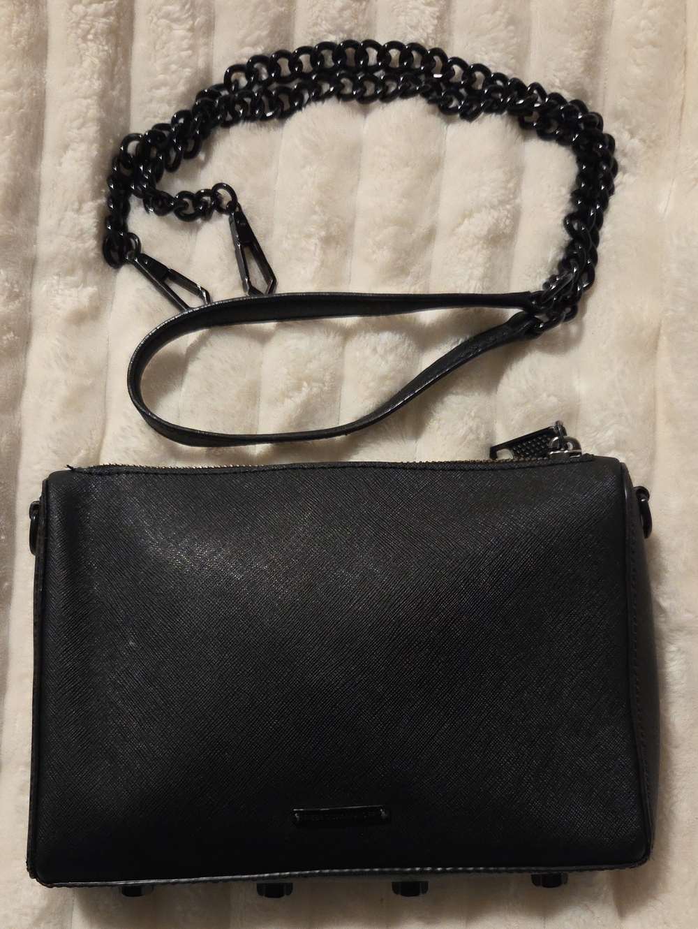 Rebecca Minkoff Black Shoulder Bag with Chain Strap